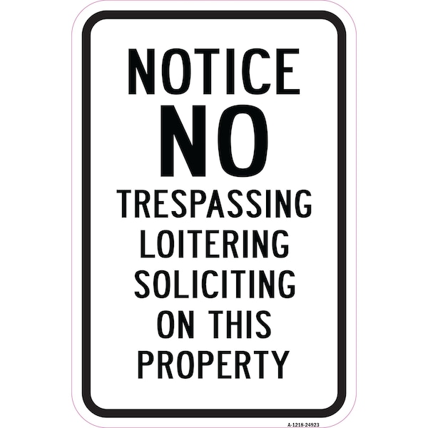 Signmission Safety Sign, 12 in Height, Aluminum, 24923 A-1218-24923 - main